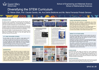 Diversifying the STEM curricula award-winning poster