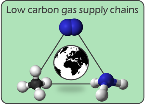 Low carbon gas supply chains