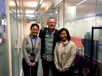 Yaqiong (left) with her examiners: Prof. Chris Bowen (University of Bath) and Prof. Wenhui Song (University College London)