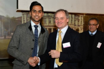 Shyam Patel was the winner of the ApaTech prize for the best research project