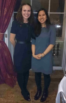 Congratulations to Kseniya Shuturminska (l) and Samantha A. Gabriel (r) who were finalists for awards at the Institute of Materials, Minerals and Mining annual dinner . 