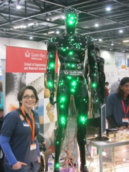Elena di Mascio pictured with The Bionic Man 
