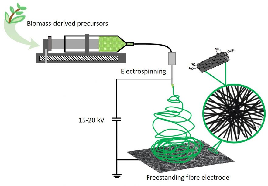Sustainable Electrodes for Advanced Flow Batteries
